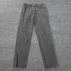 Vintage Guess Jeans Mens 34x34 Black Straight Denim Georges Marciano USA 90s